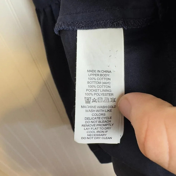 Kate Spade Blue White Stripe Short Sleeve Dress medium D21 - Picture 4 of 5